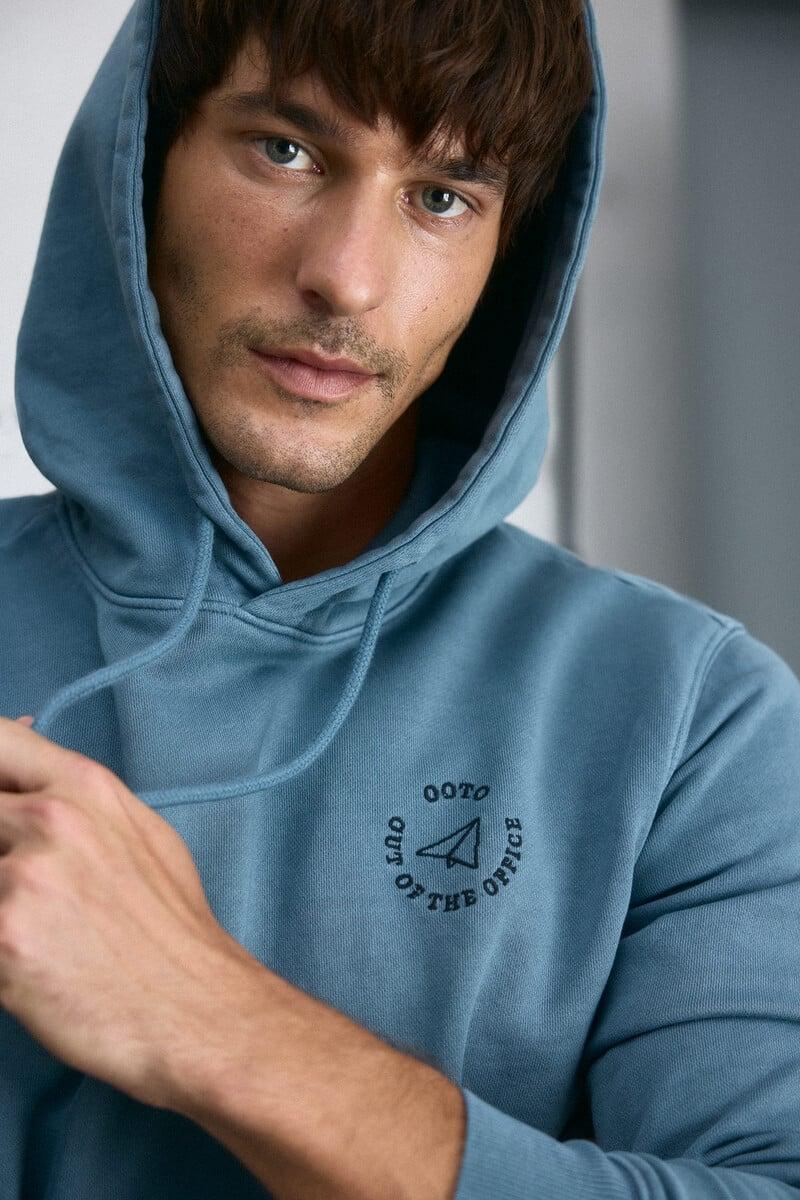 Pedro Del Hierro Sudadera Con Capucha Logo Avión