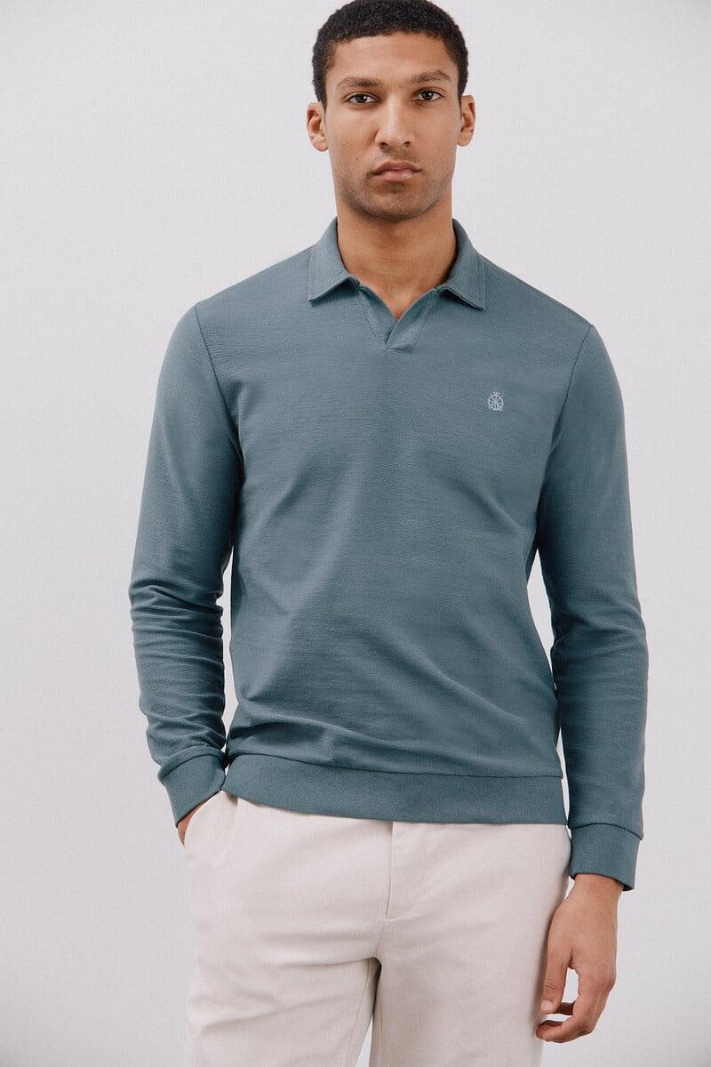 pedro del hierro Sudadera cuello polo