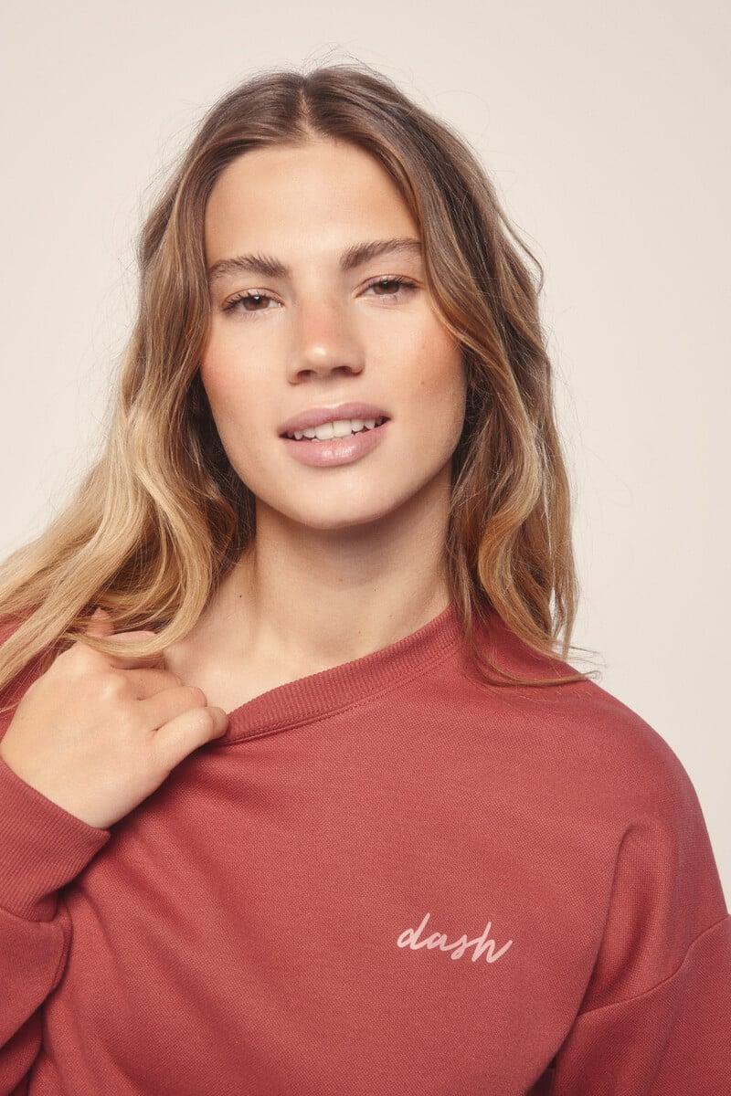 Pedro Del Hierro Sudadera Felpa Piqué Granate