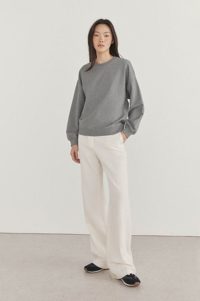 pedro del hierro Sudadera lisa strass