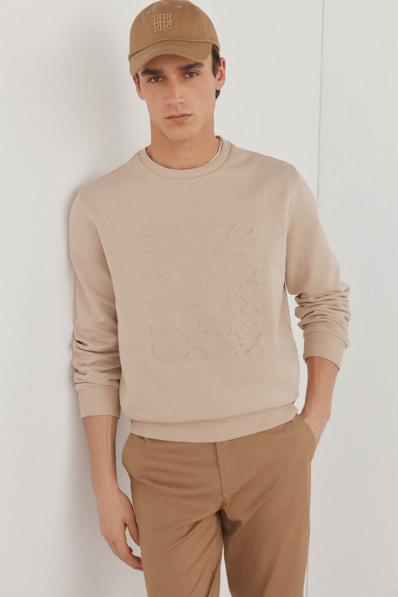 pedro del hierro Sudadera logo cuello caja