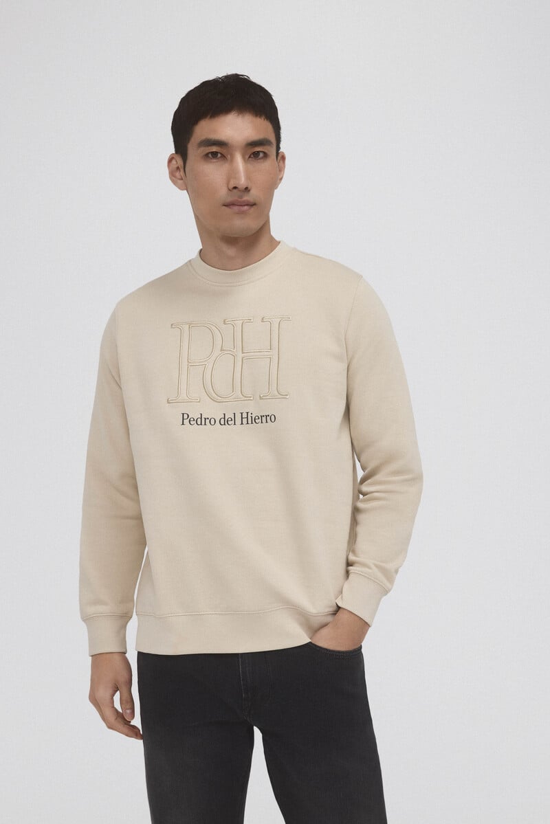Pedro Del Hierro Sudadera Logo Cuello Caja