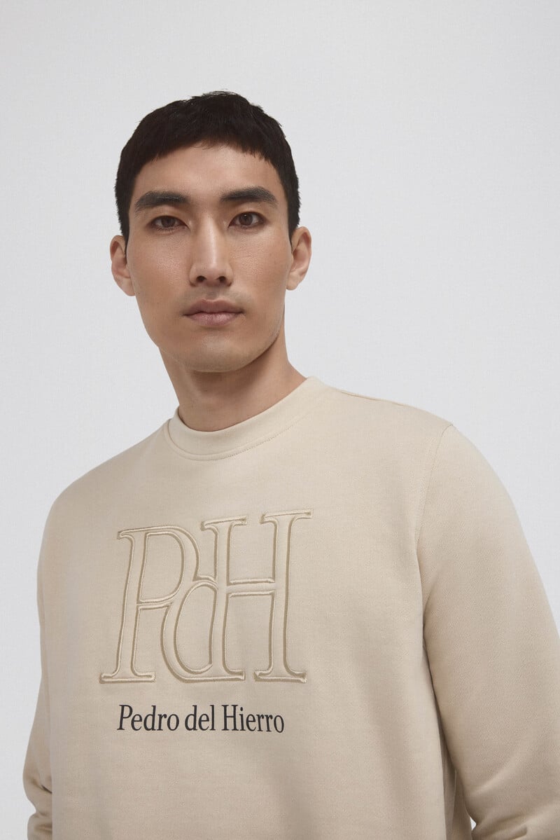 pedro del hierro Sudadera logo cuello caja