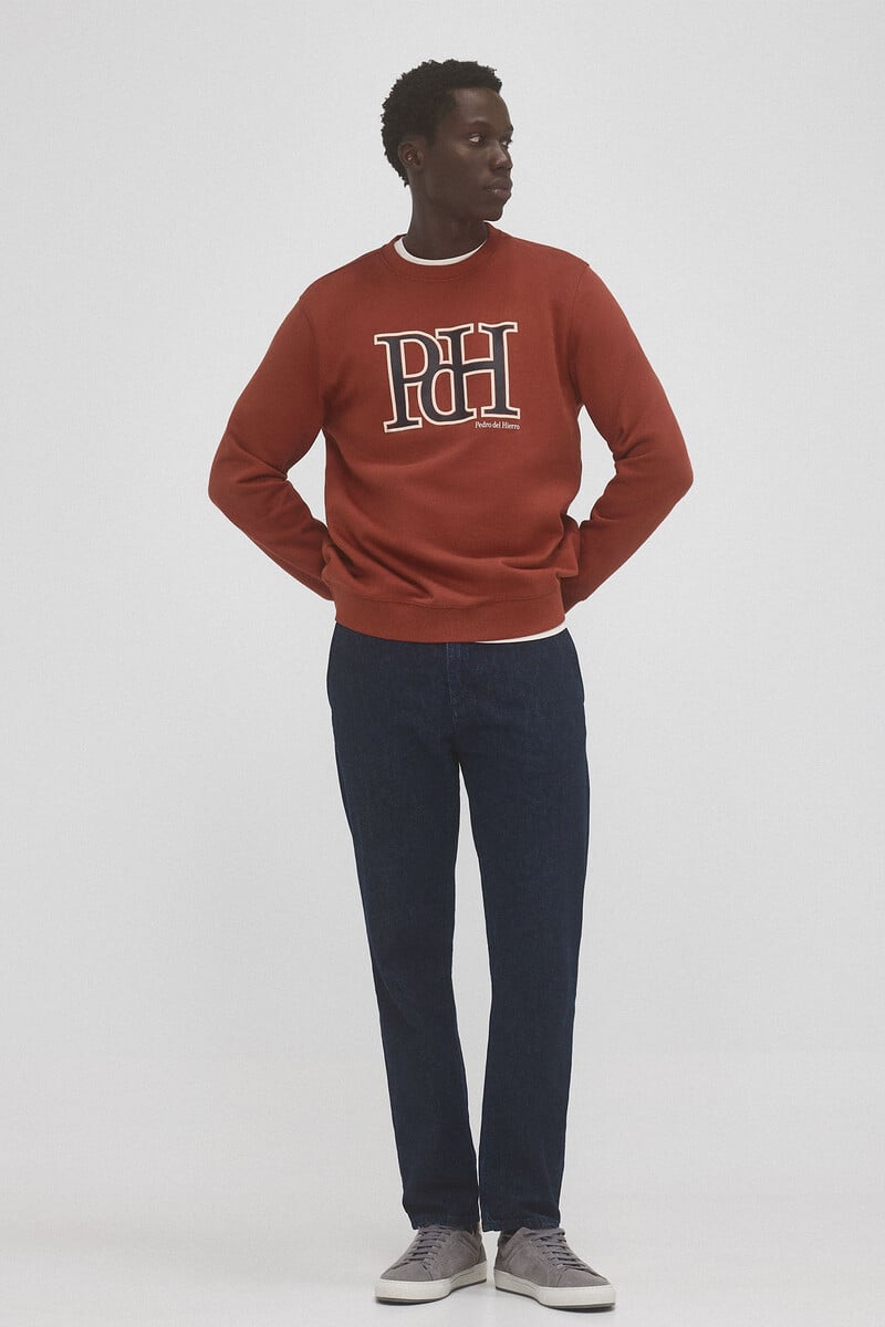 pedro del hierro Sudadera logo cuello caja