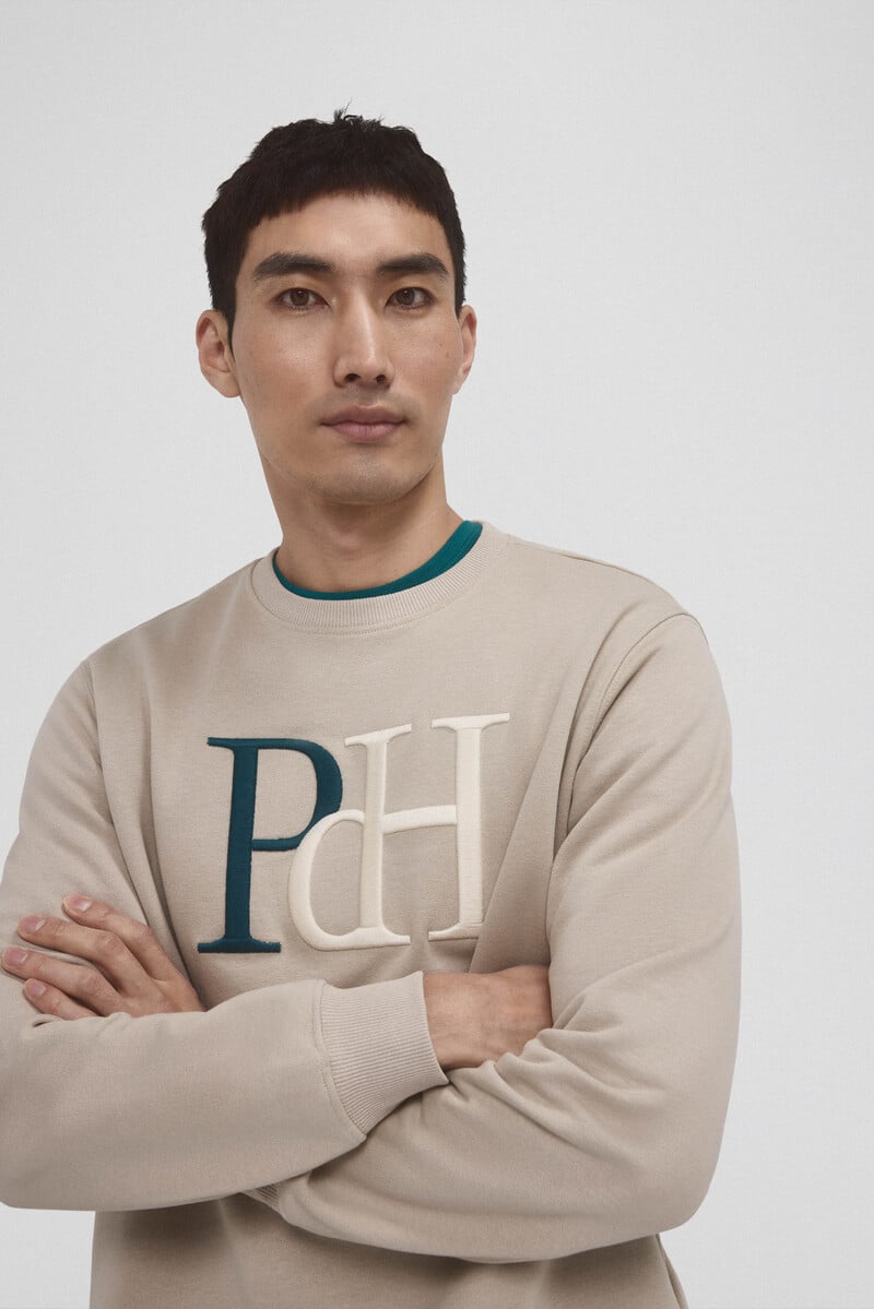 Pedro Del Hierro Sudadera Logo Cuello Caja