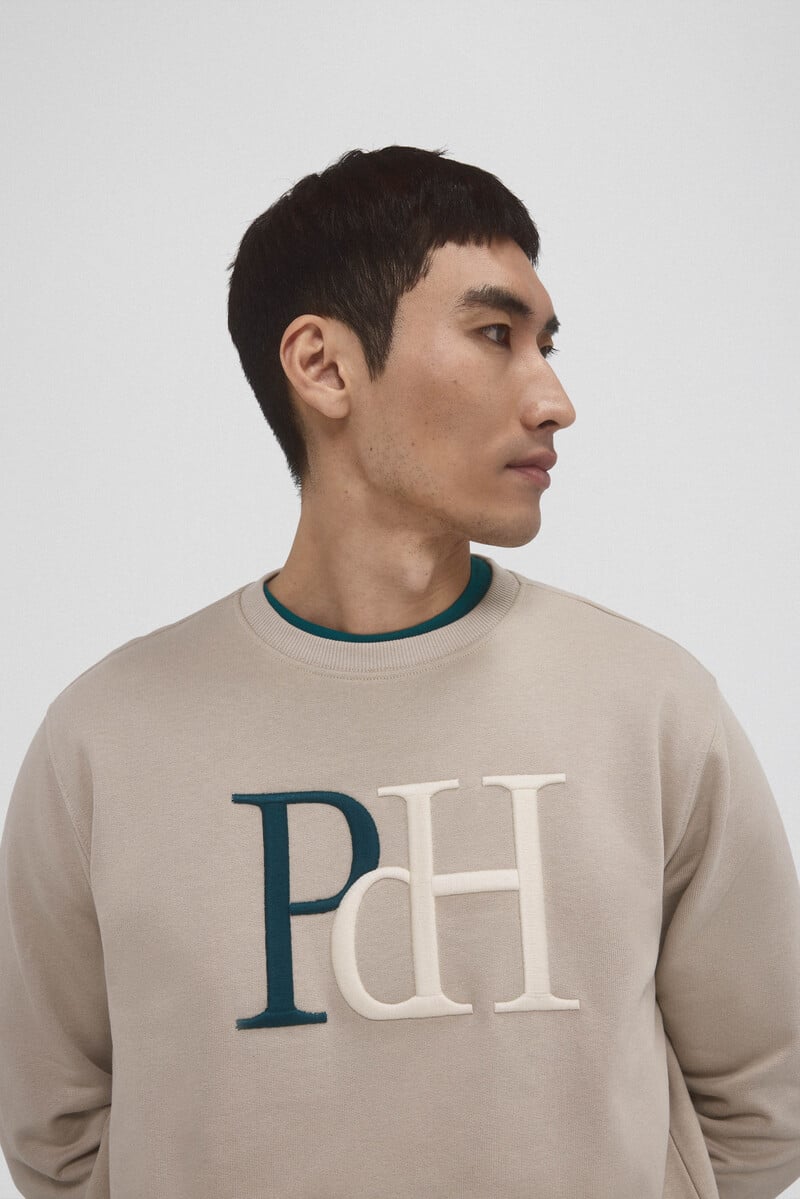 Pedro Del Hierro Sudadera Logo Cuello Caja