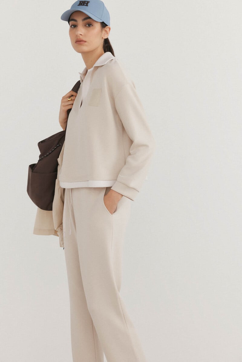 pedro del hierro Sudadera soft touch cuello polo