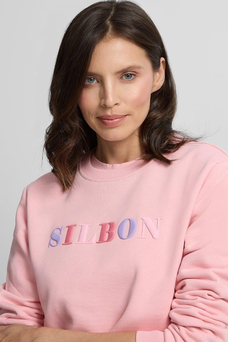 pedro del hierro Sudadera woman letras silbon
