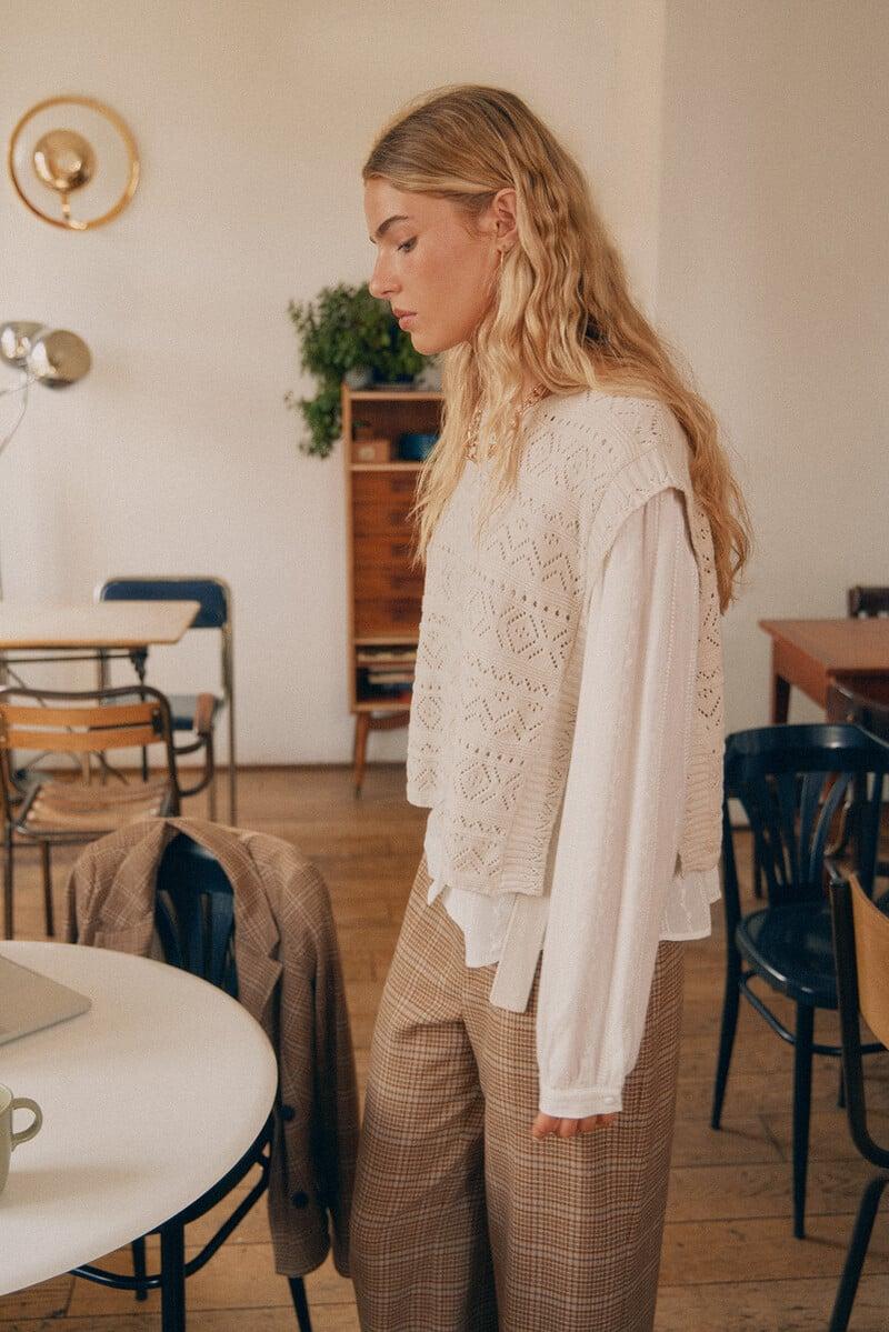 Pedro Del Hierro Tiara. Chaleco Estrcutura Calada