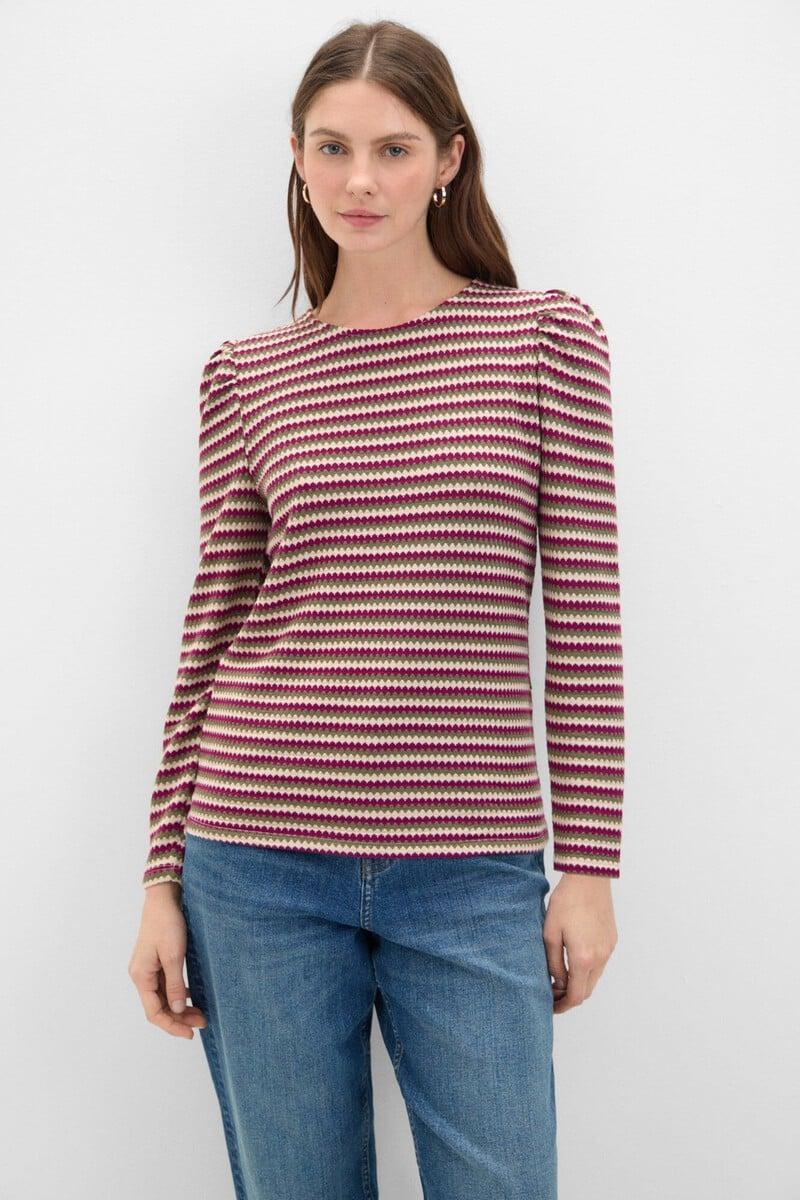 pedro del hierro Top con estructura de rayas