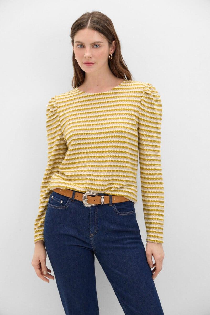 pedro del hierro Top con estructura de rayas