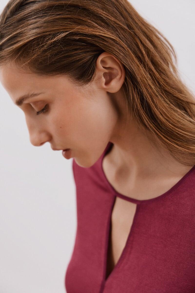 Pedro Del Hierro Top De Punto Lágrima