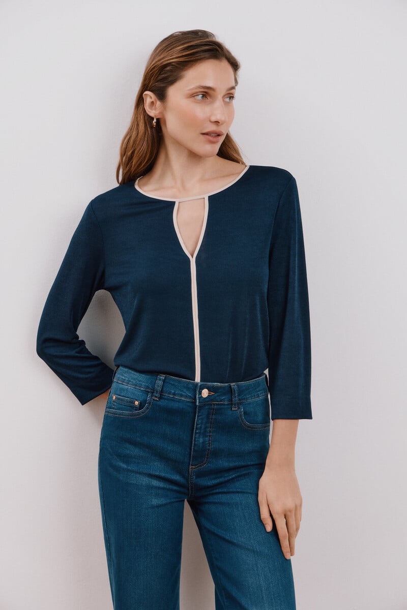 Pedro Del Hierro Top De Punto Lágrima