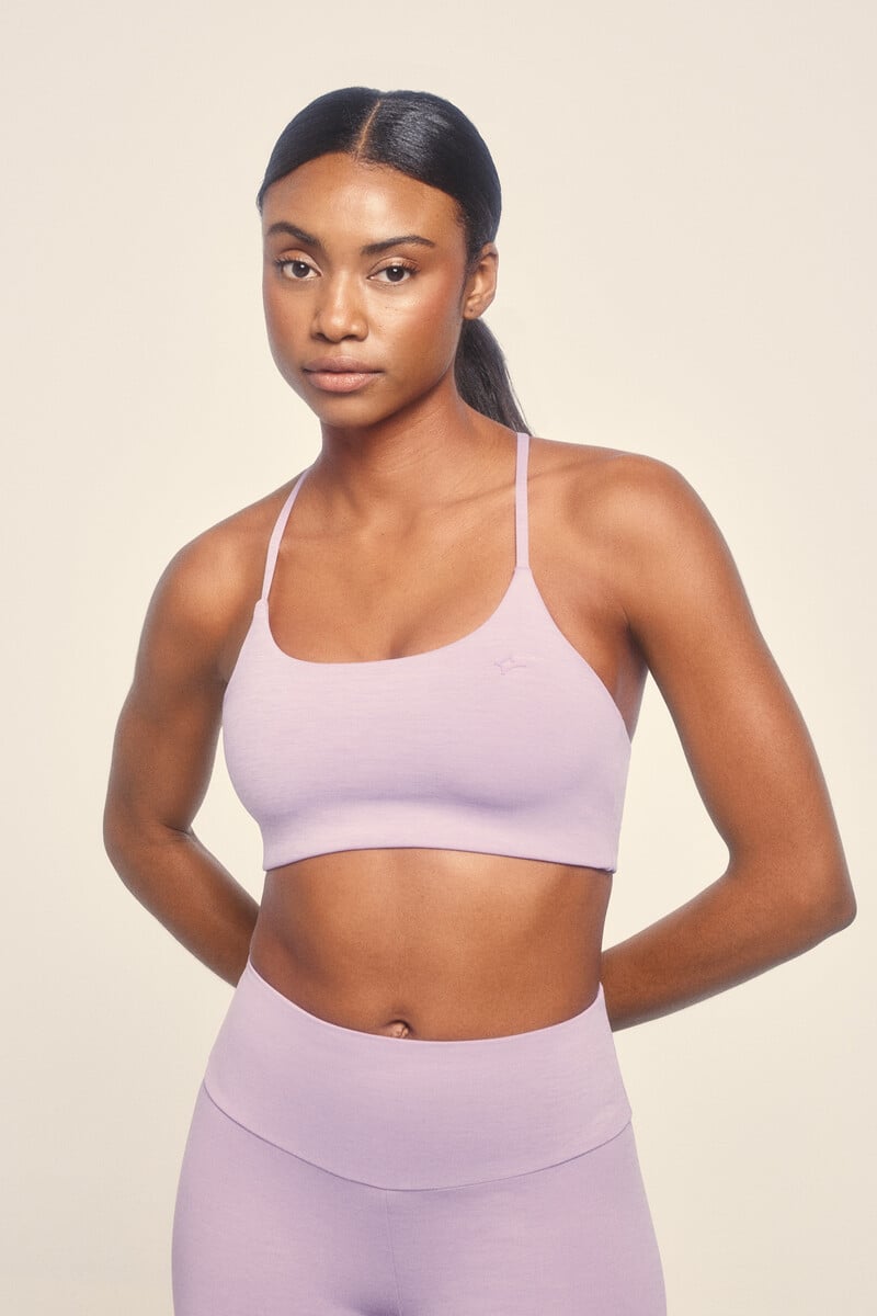 pedro del hierro Top deportivo lila