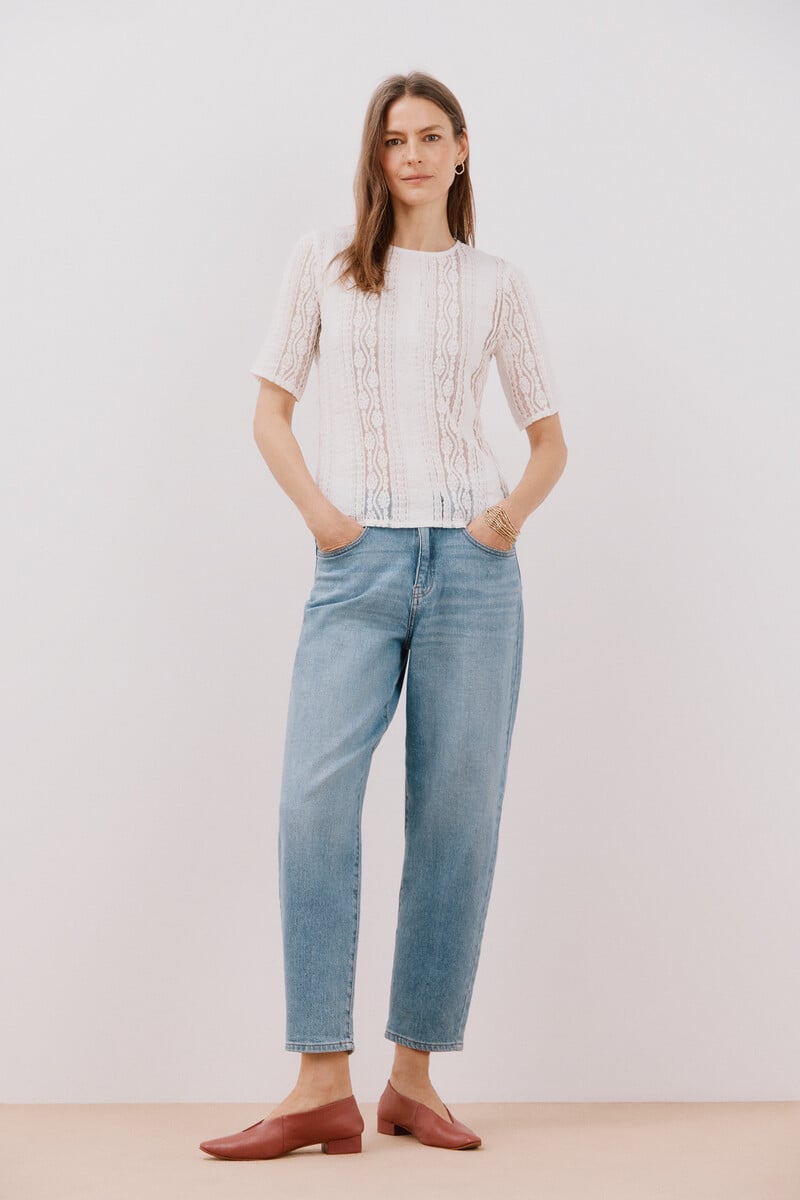 Pedro Del Hierro Top Encaje