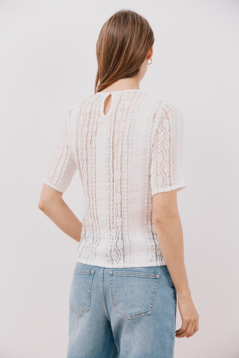 Pedro Del Hierro Top Encaje