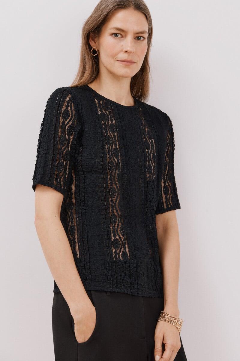 Pedro Del Hierro Top Encaje