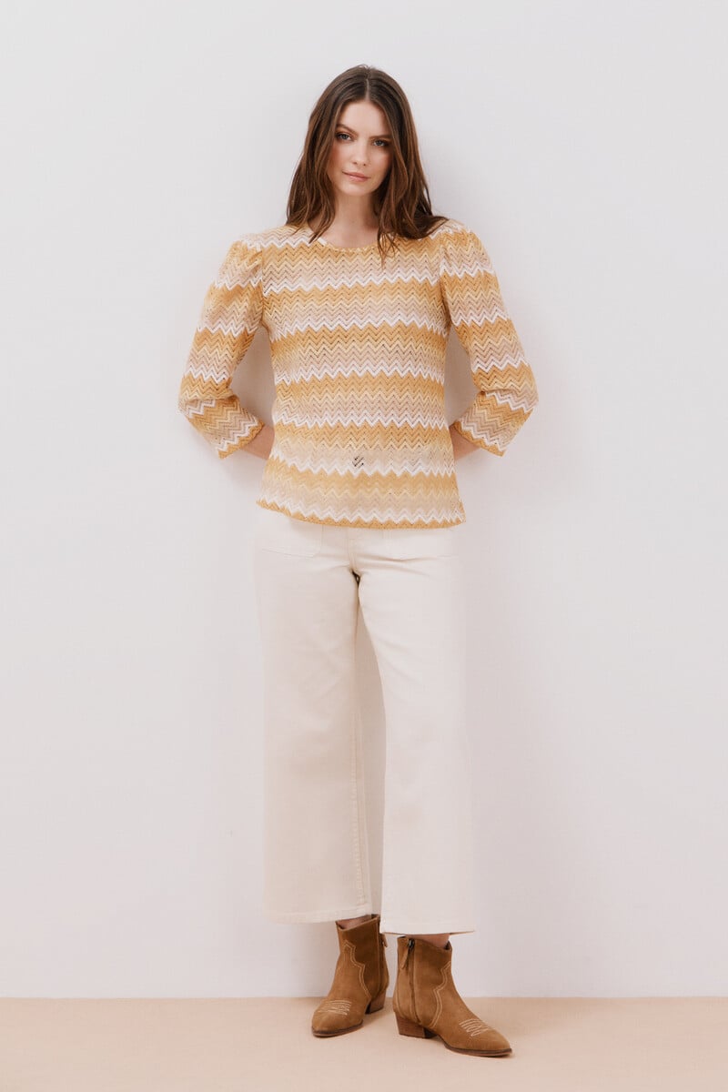 Pedro Del Hierro Top Estructura Zigzag