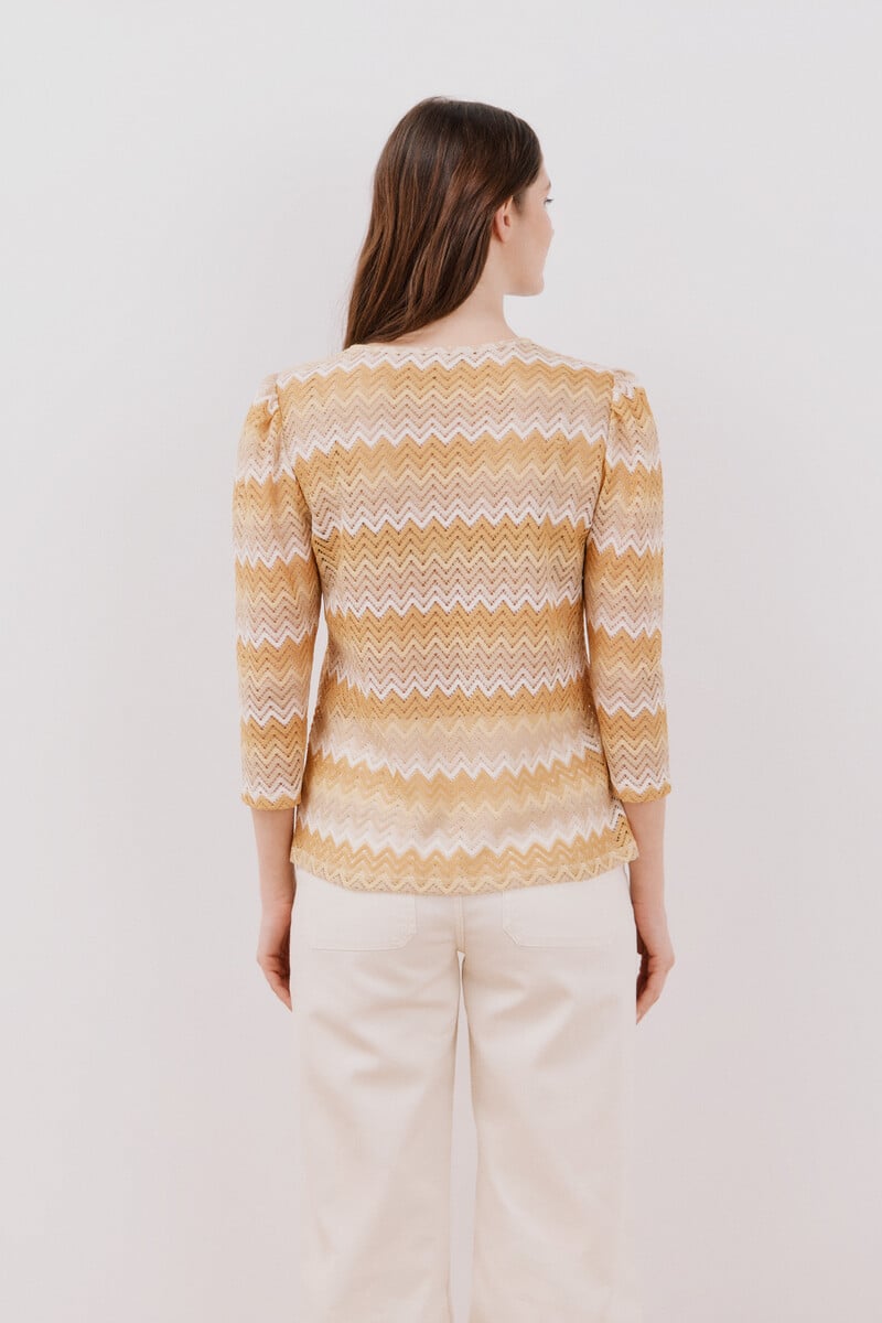 Pedro Del Hierro Top Estructura Zigzag