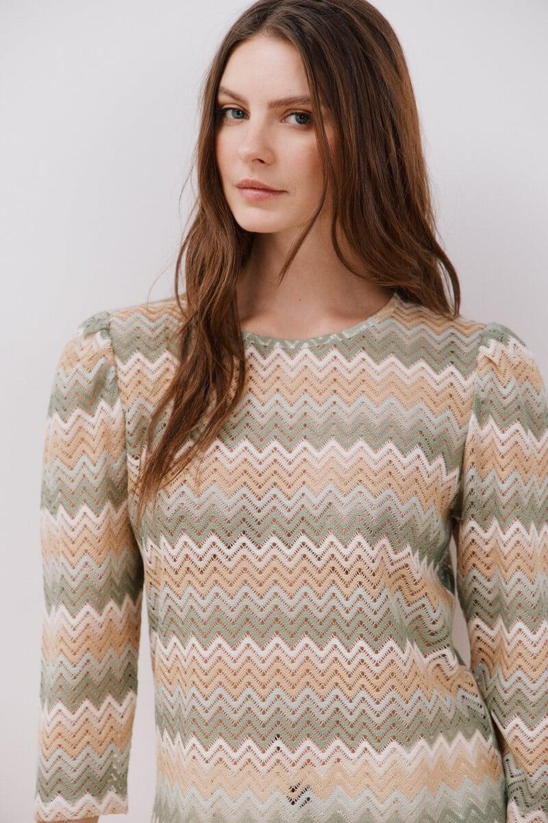 Pedro Del Hierro Top Estructura Zigzag