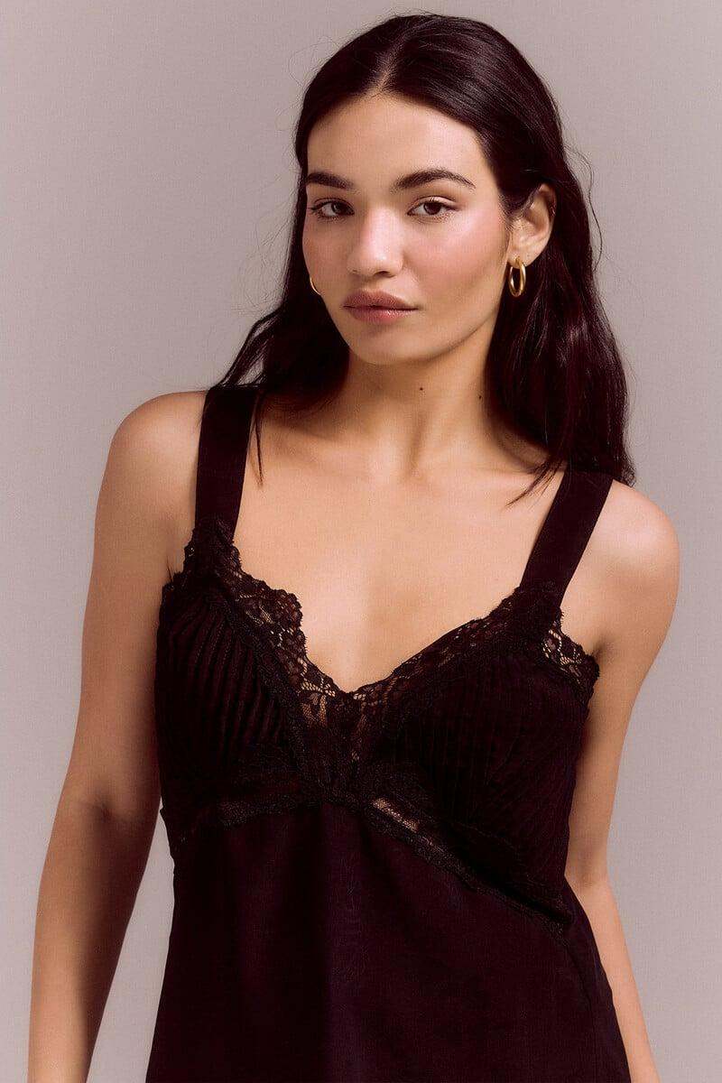 pedro del hierro Top lencero tirantes