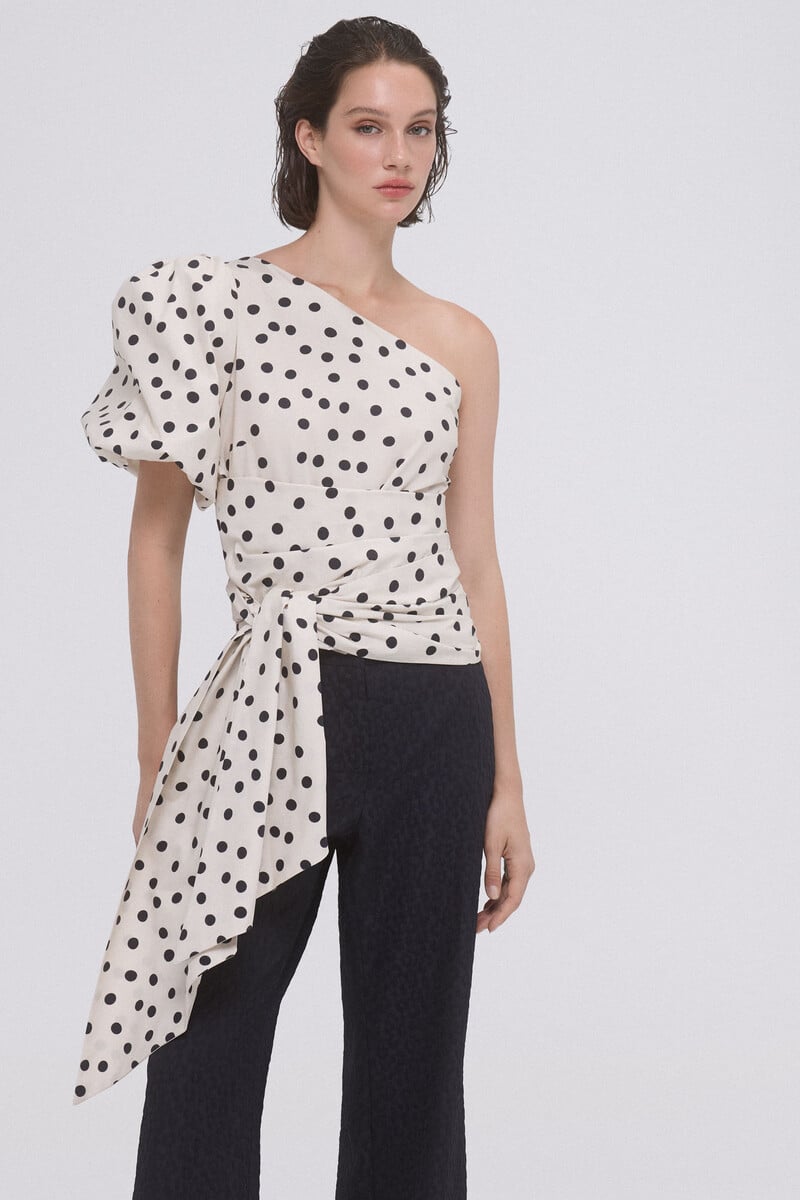 Pedro Del Hierro Top Lunares Popelin