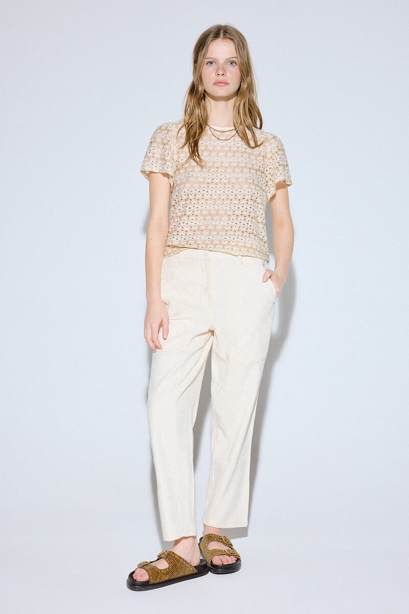 Pedro Del Hierro Top Manga Corta Estructura