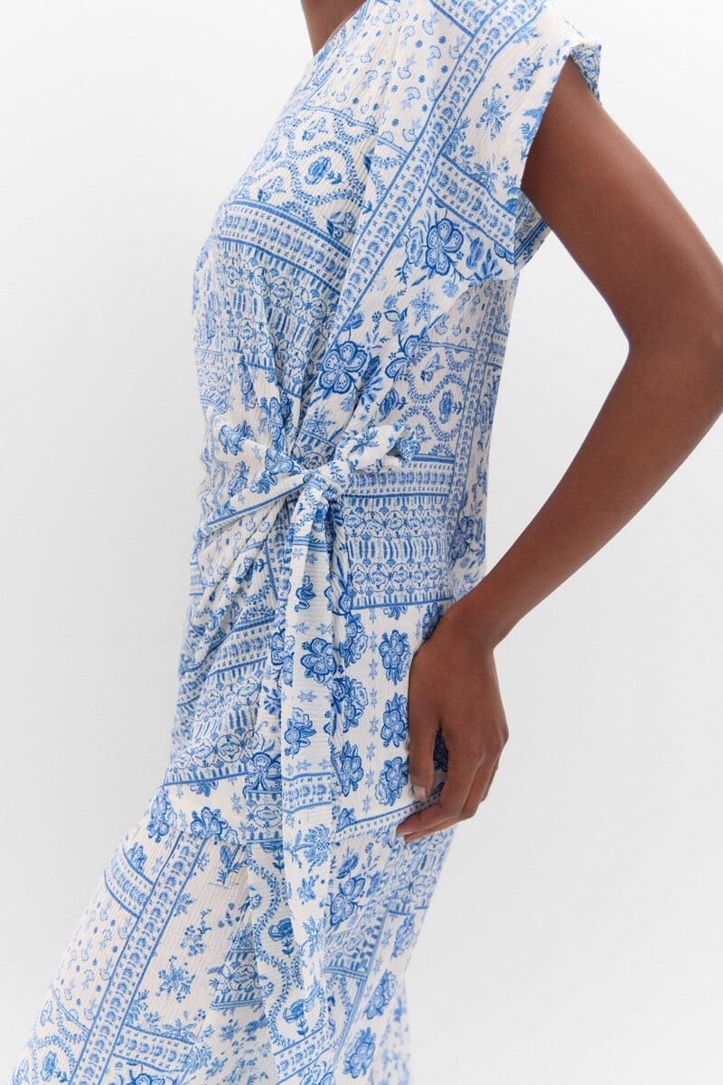 Pedro Del Hierro Top Plisado Con Nudo Lateral