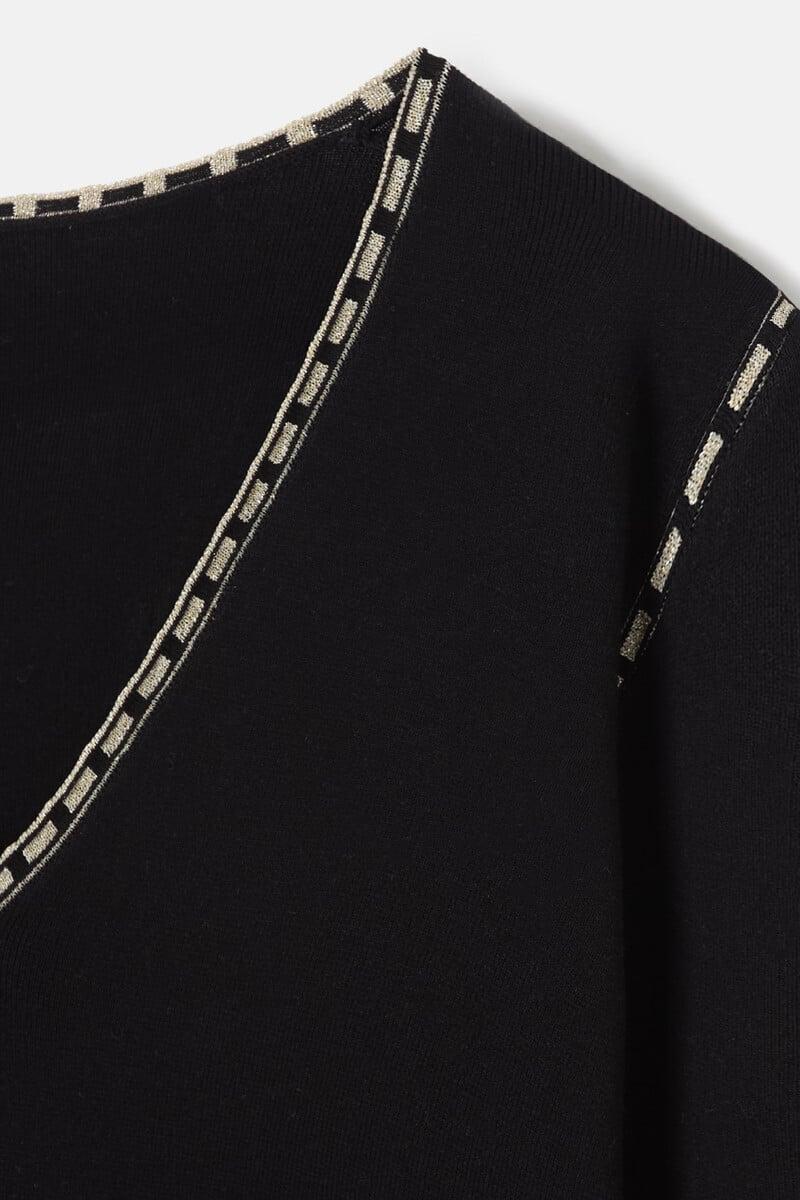 Pedro Del Hierro Top Punto Escote Contrastes