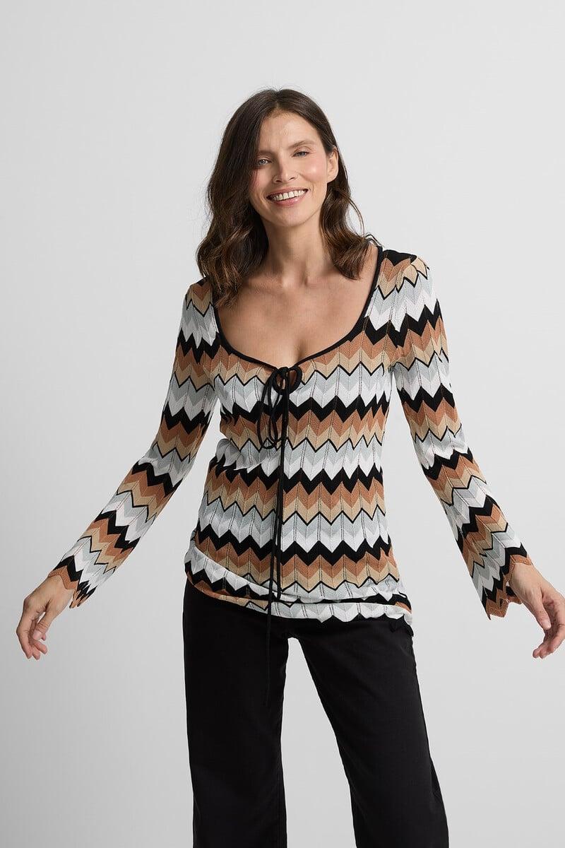 Pedro Del Hierro Top Punto Espiga Nudo