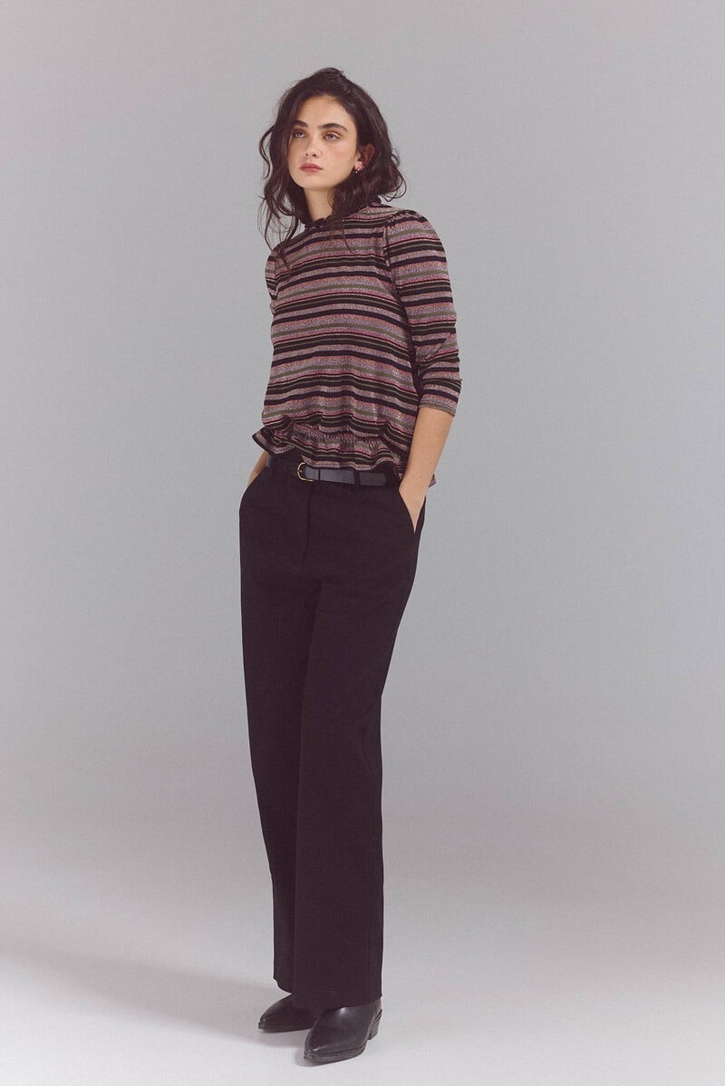 pedro del hierro Top rayitas lurex