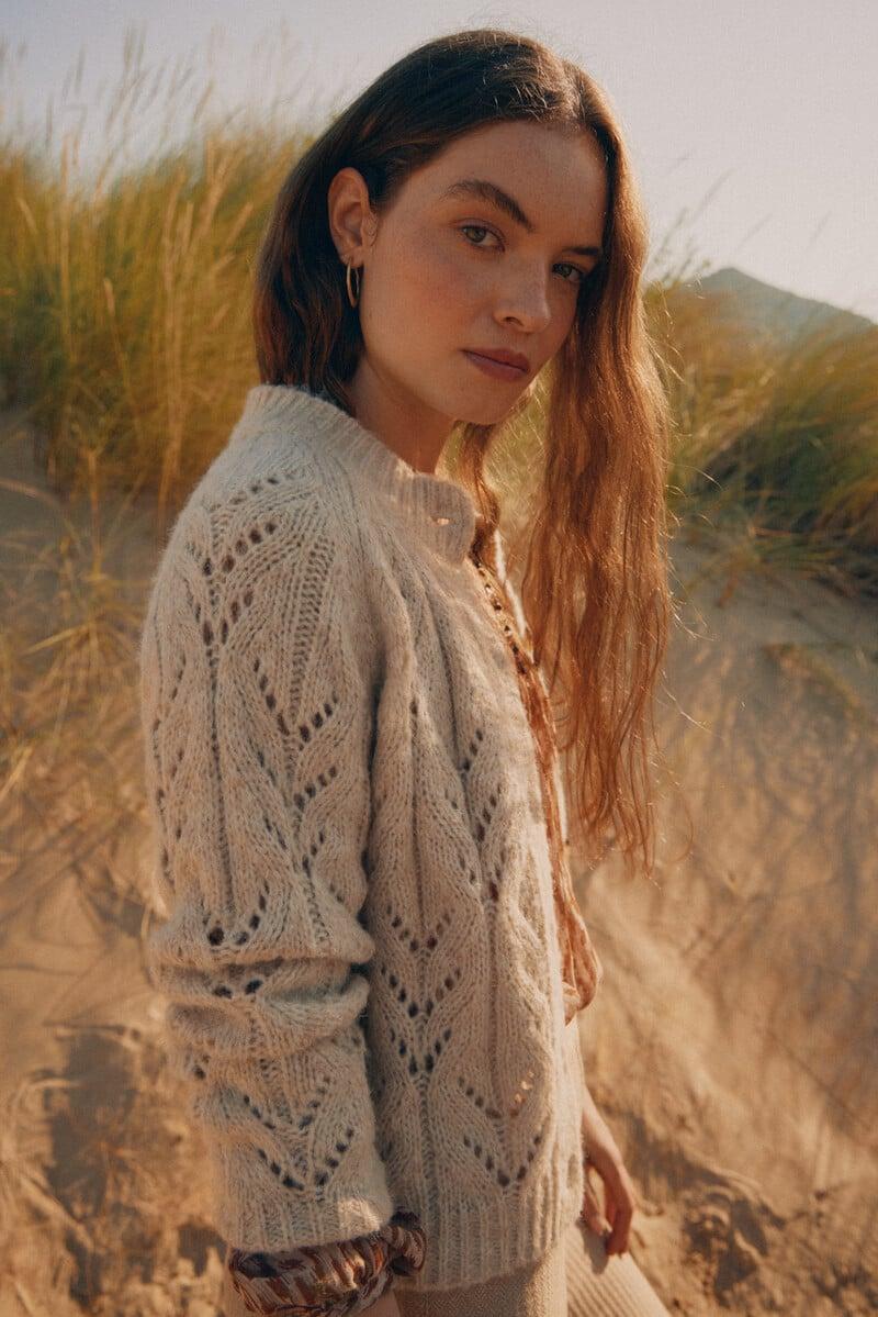 pedro del hierro Tricia. Chaqueta de punto calado