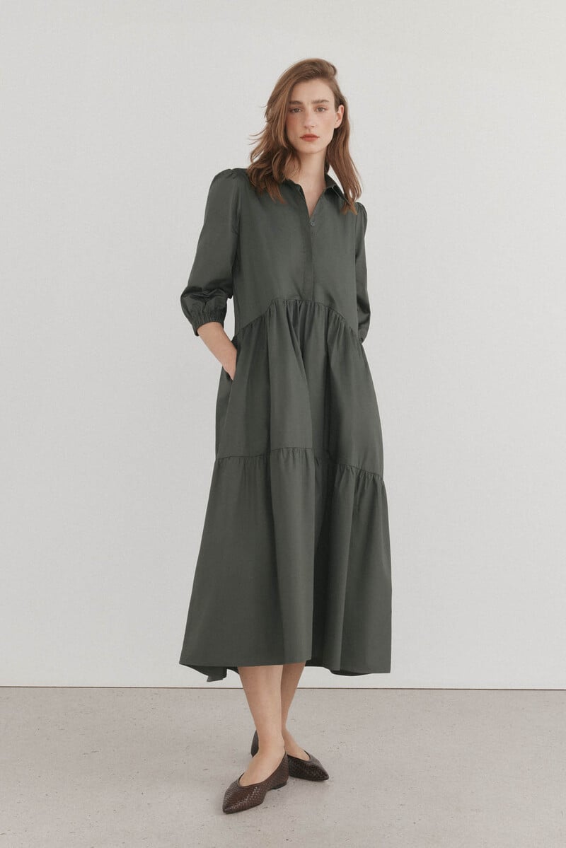 Pedro Del Hierro Vestido Camisero Popelín