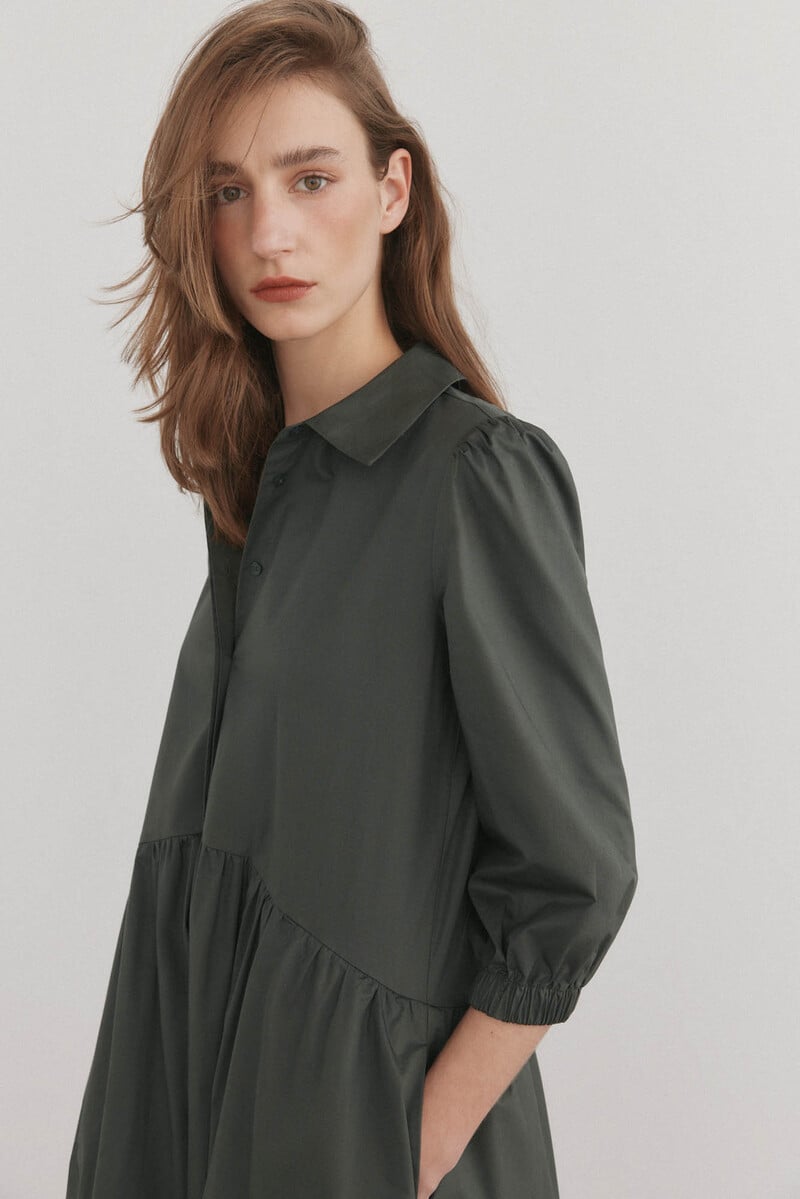 Pedro Del Hierro Vestido Camisero Popelín