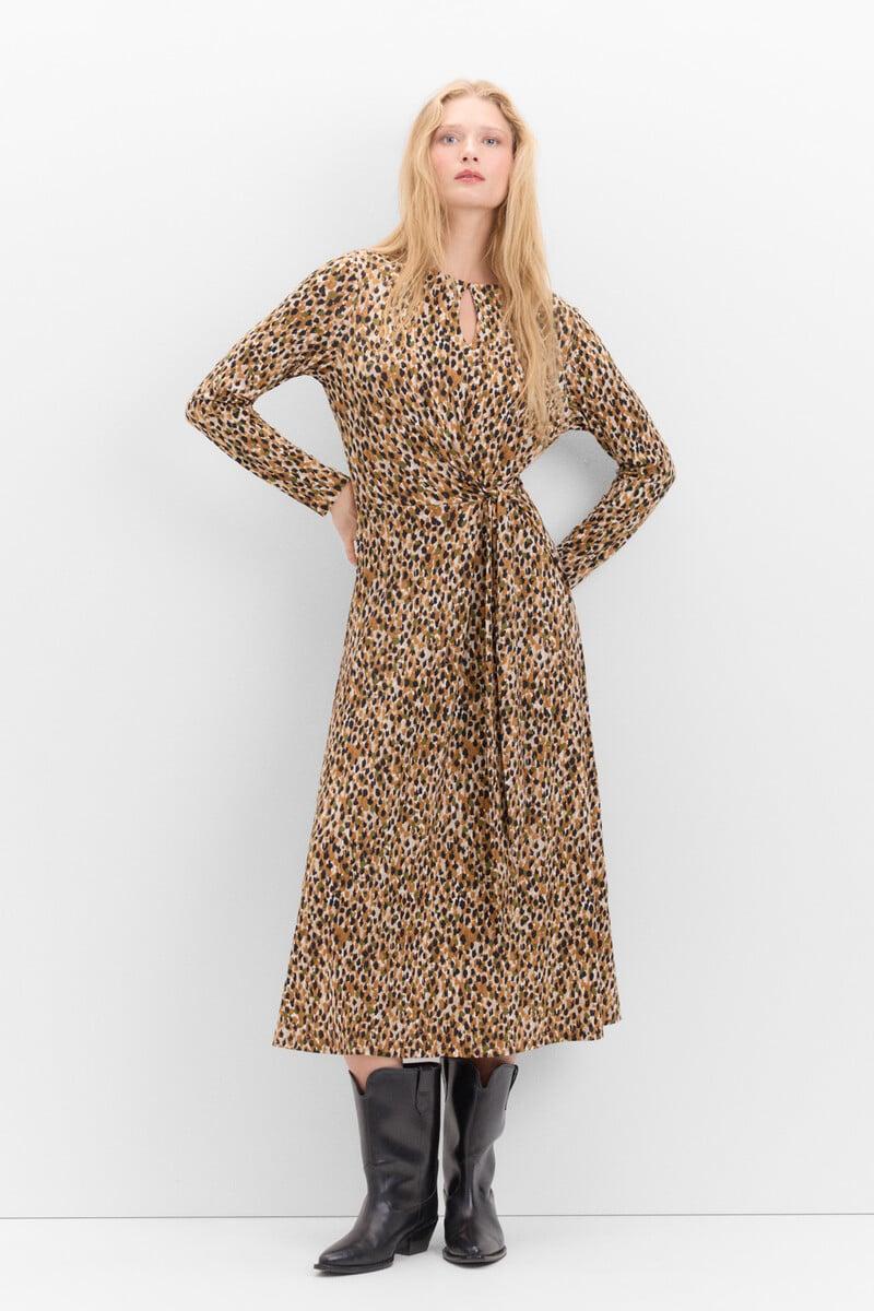 pedro del hierro Vestido con frunce delantero