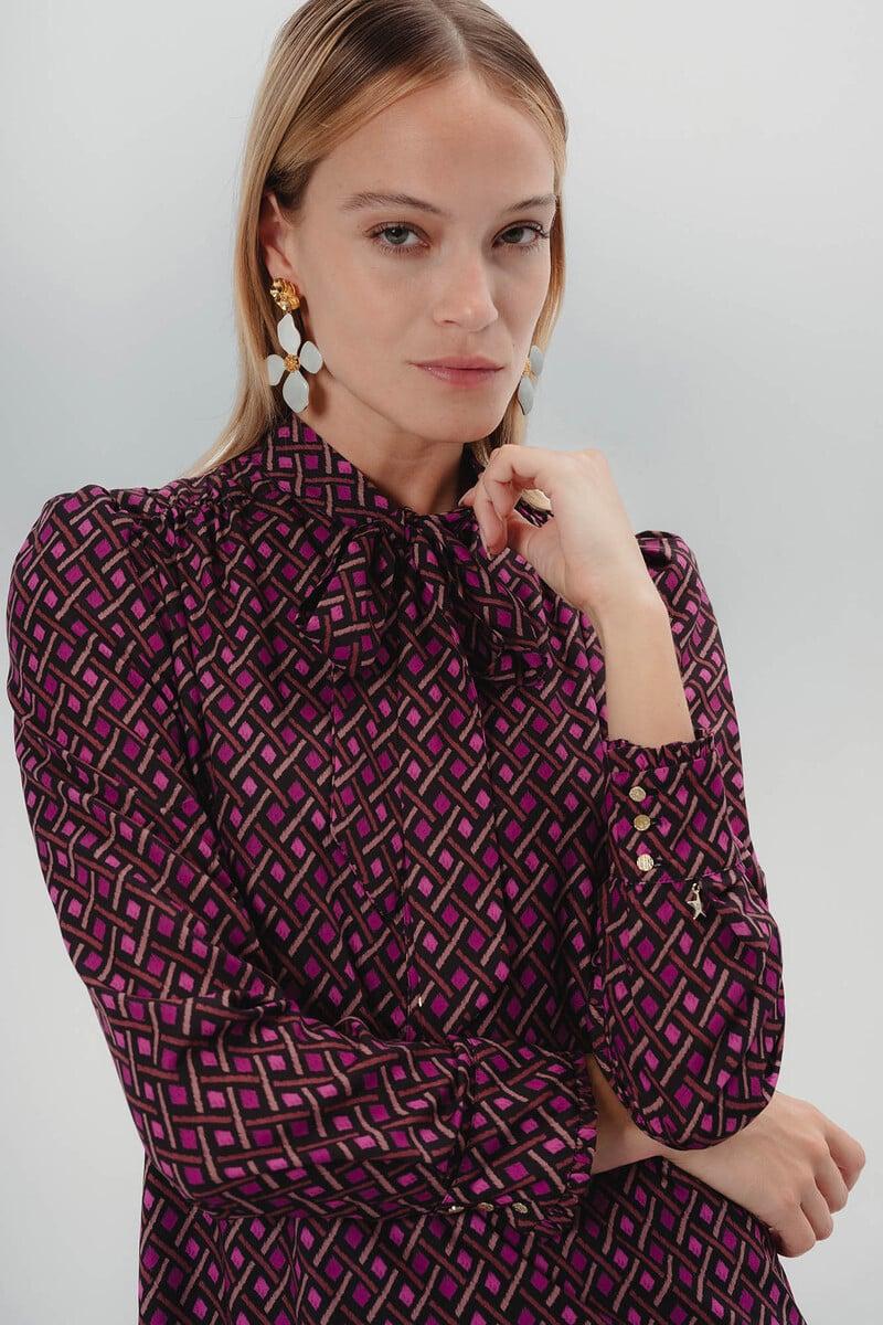 Pedro Del Hierro Vestido Corto Con Lazo Elena