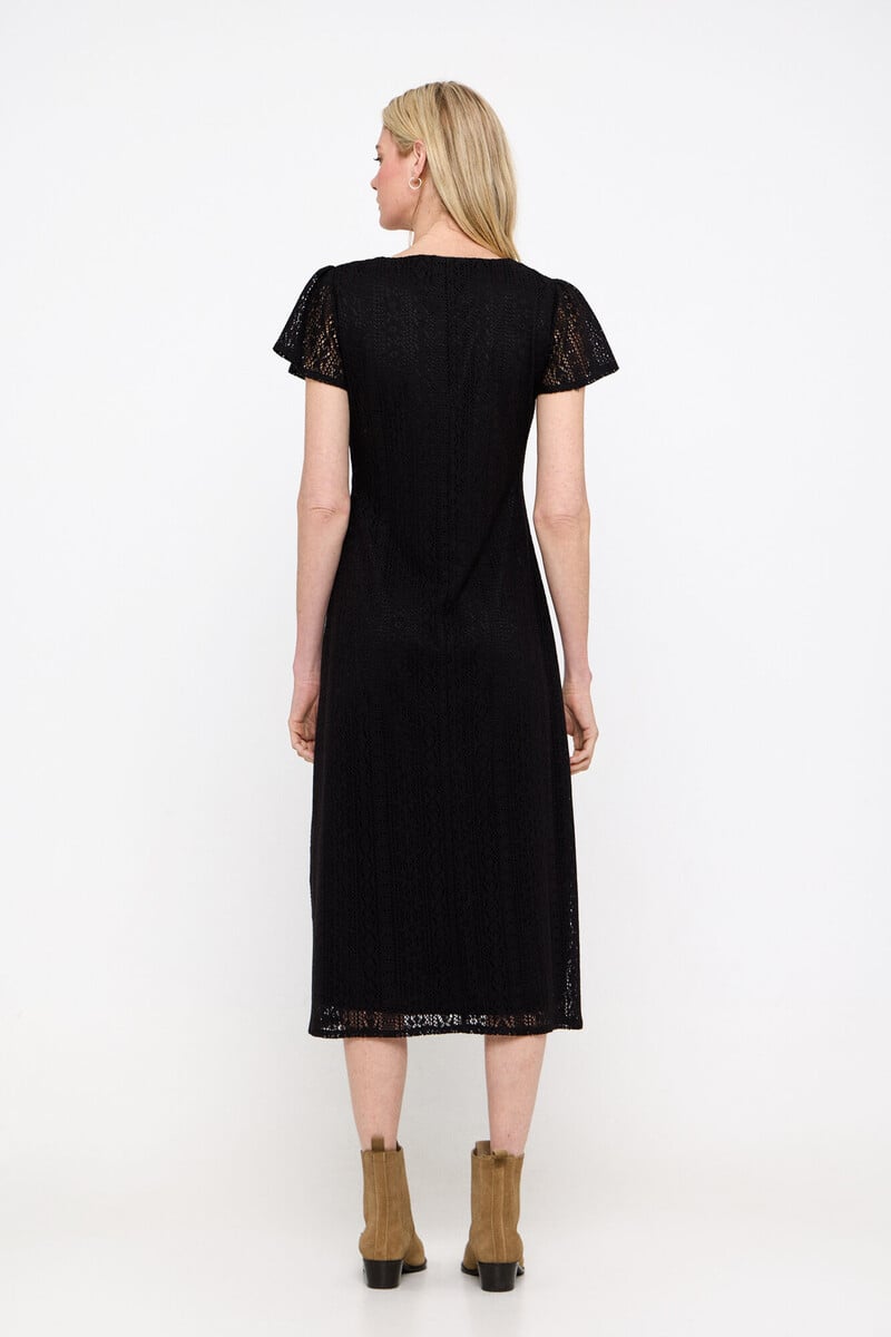 Pedro Del Hierro Vestido Efecto Encaje