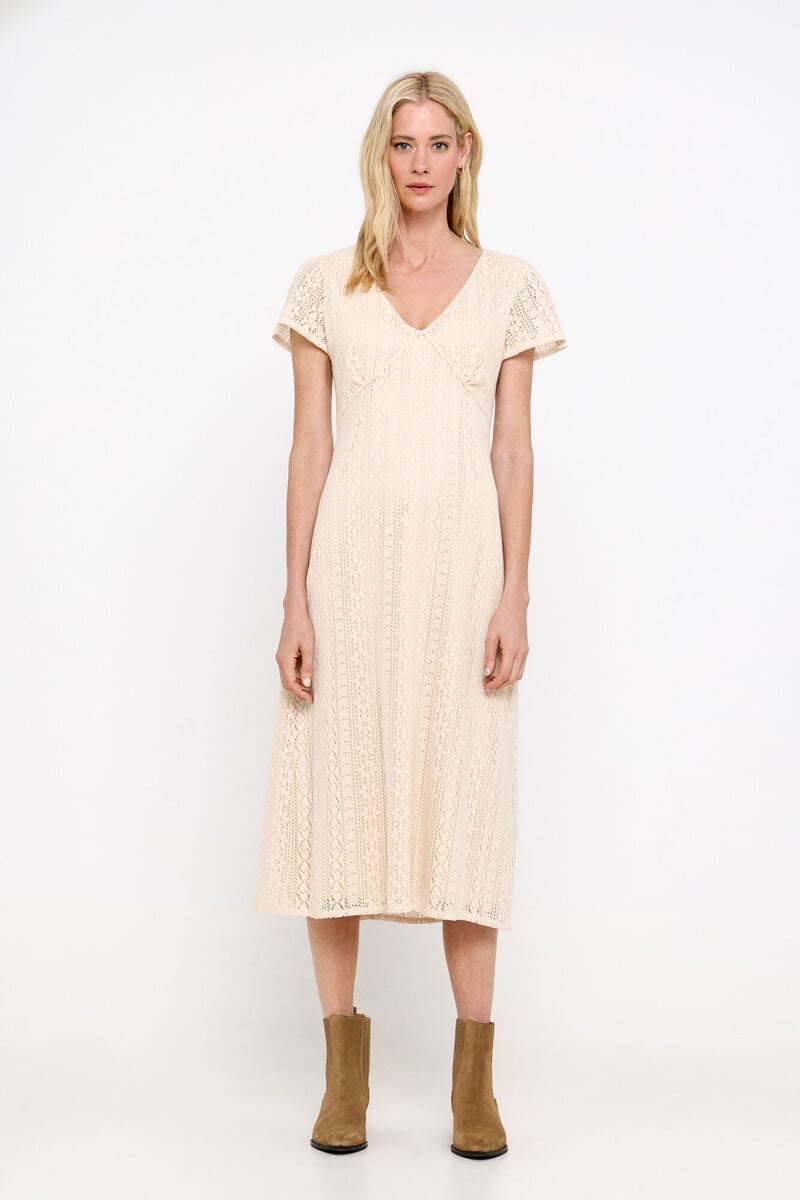 pedro del hierro Vestido efecto encaje