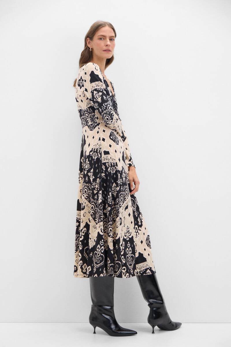 pedro del hierro Vestido elástico estampado