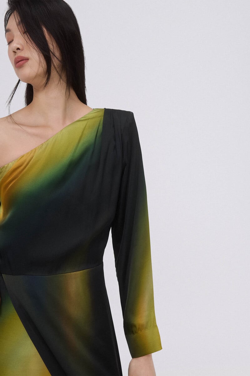 pedro del hierro Vestido estampado largo