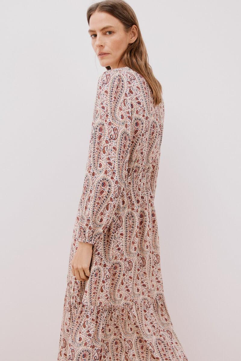 Pedro Del Hierro Vestido Largo Estampado