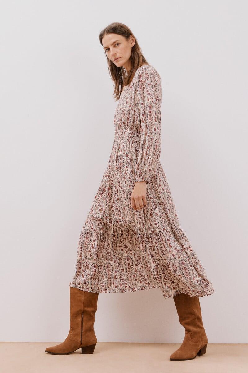 Pedro Del Hierro Vestido Largo Estampado