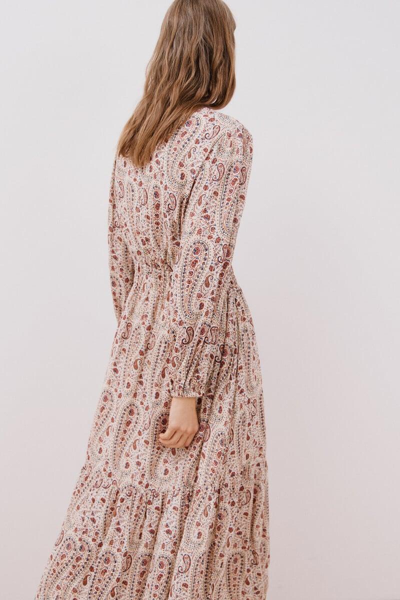 Pedro Del Hierro Vestido Largo Estampado