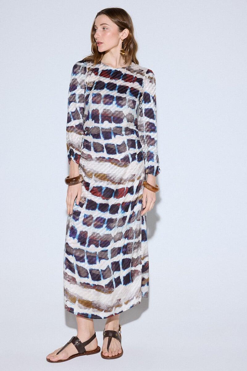 Pedro Del Hierro Vestido Largo Estampado