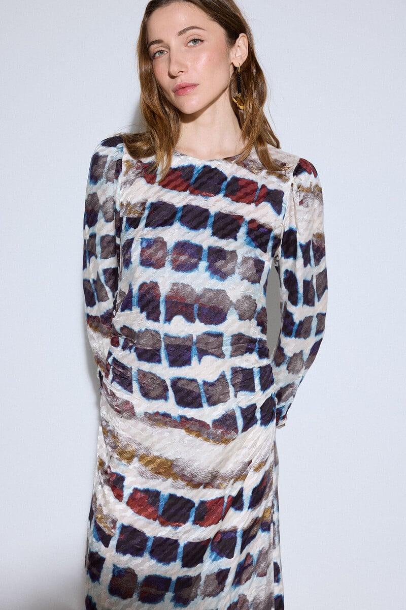 pedro del hierro Vestido largo estampado