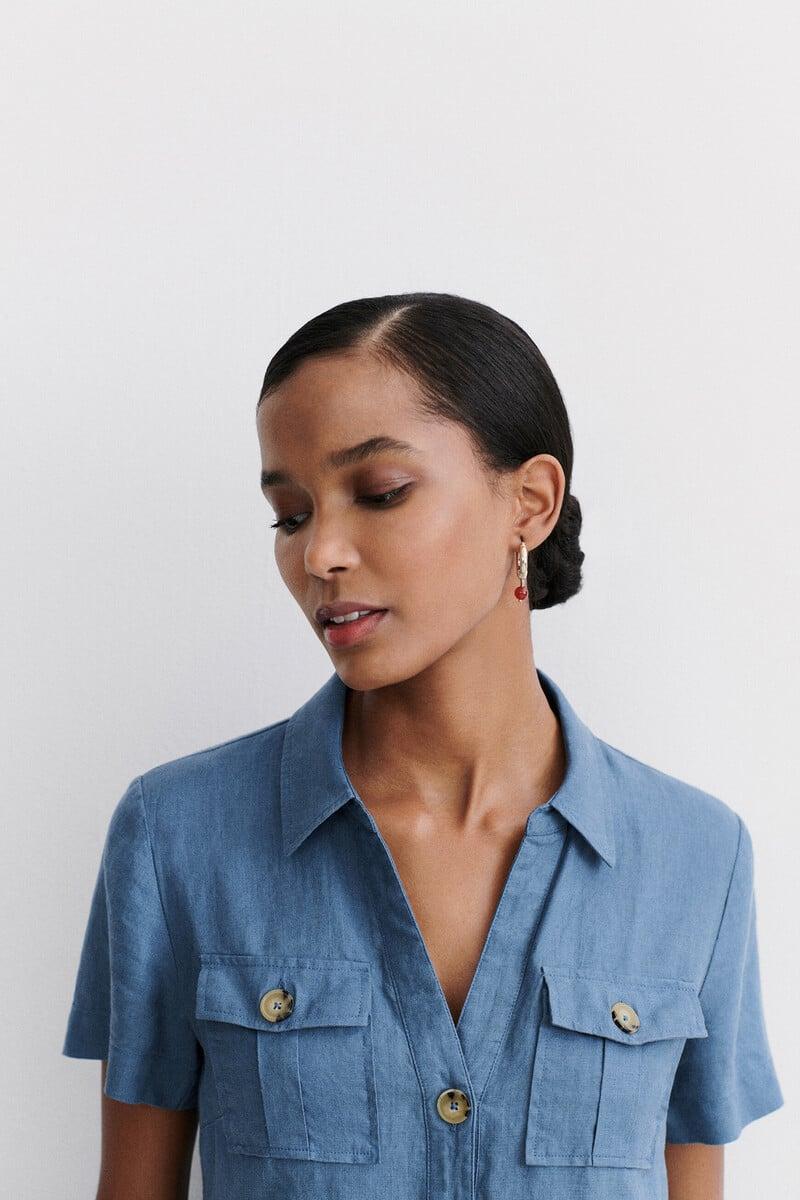 Pedro Del Hierro Vestido Laure 100 % Lino