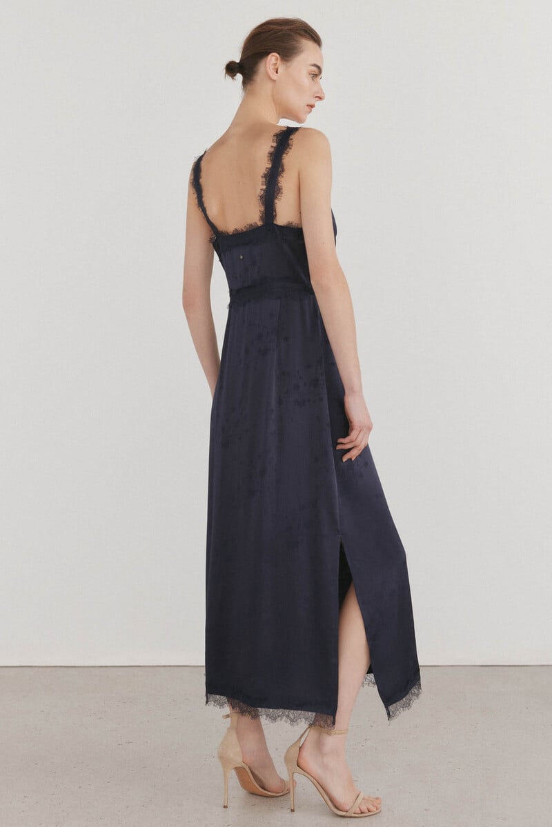 Pedro Del Hierro Vestido Lencero De Tirantes