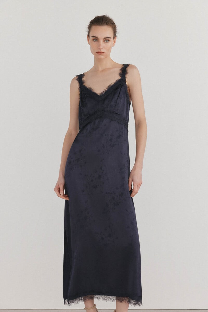 Pedro Del Hierro Vestido Lencero De Tirantes