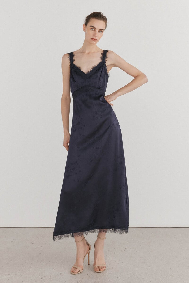 pedro del hierro Vestido lencero de tirantes