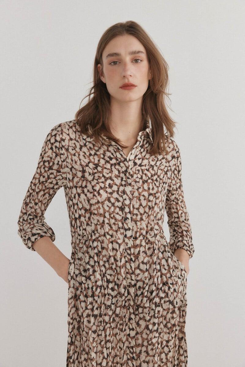 Pedro Del Hierro Vestido Print Animal